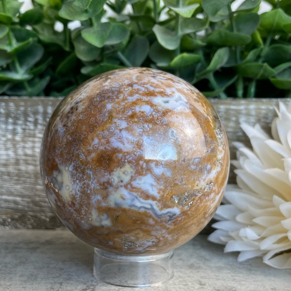 Ocean Jasper Sphere - Picture 4 of 17